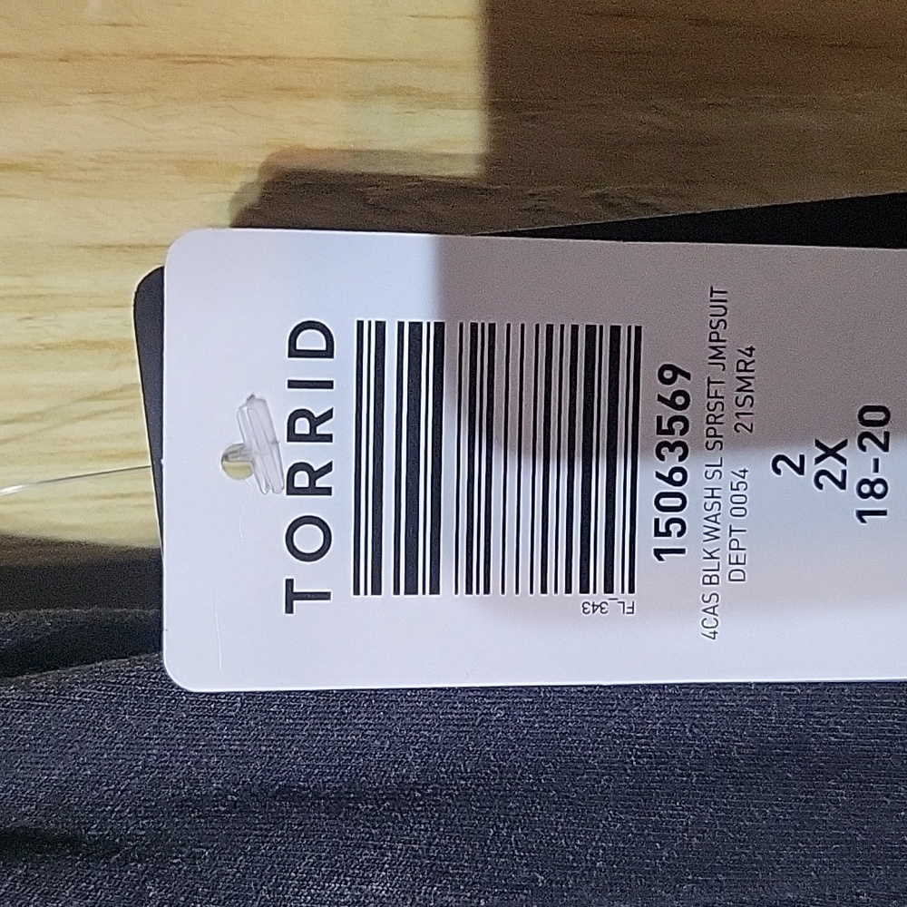 Torrid Washed Jumpsuit - Picture 8 of 9